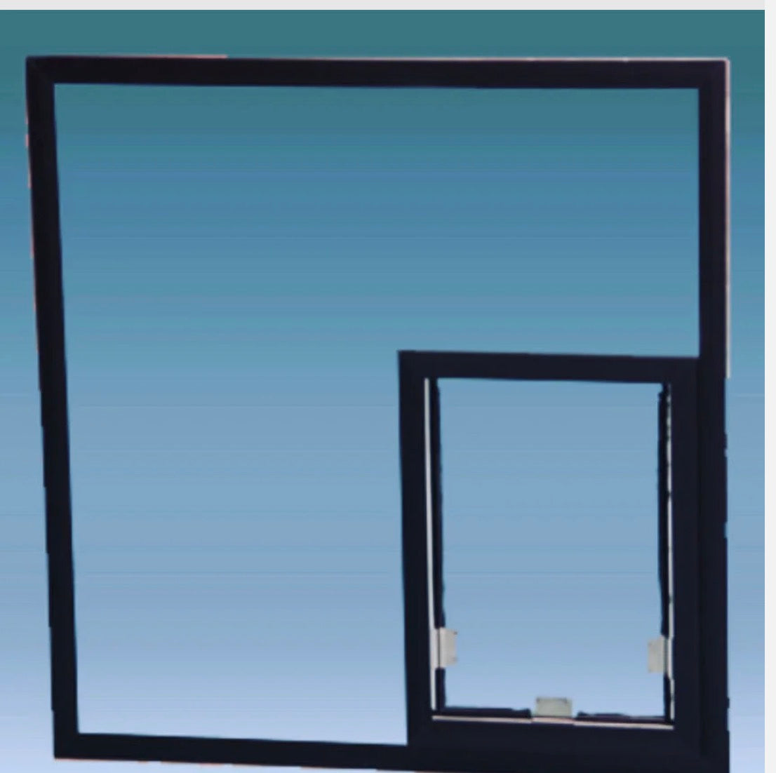 Hale Pet Door In-Glass Model — dog door for glass doors and windows, built into new tempered glass (photo 8)