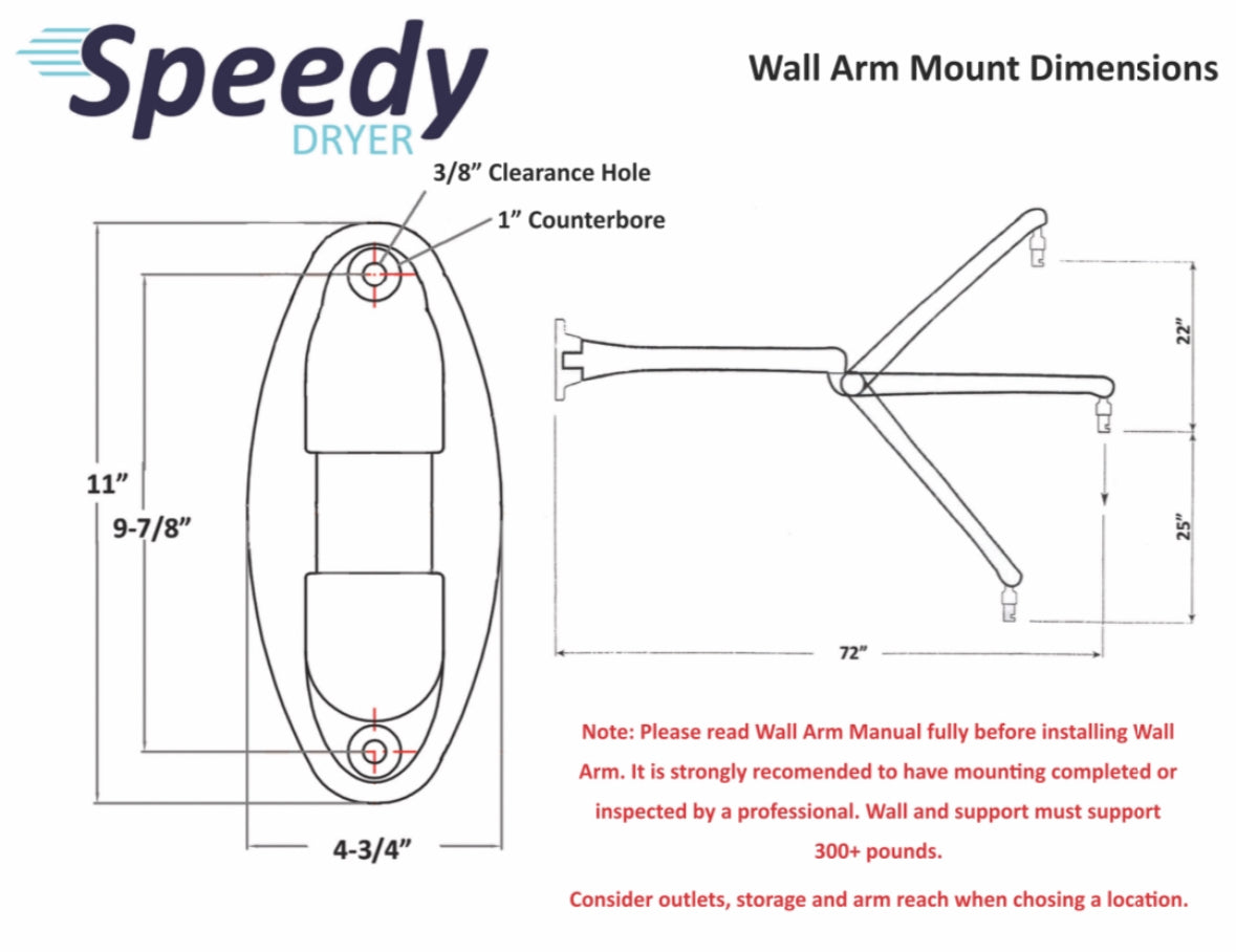 Speedy Dryer CL-5000 Ultimate Cyclone Wall Mount Dog Dryer