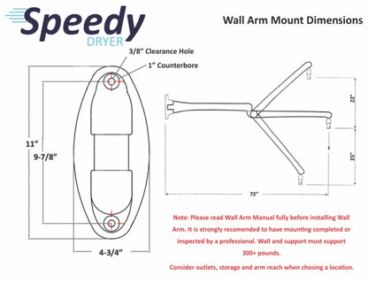 Speedy Dryer CL-5000 Ultimate Cyclone Wall Mount Dog Dryer