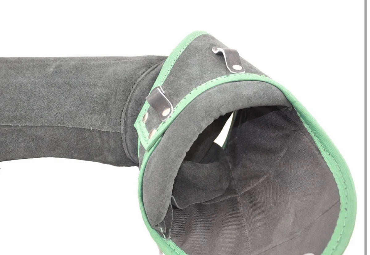 Viper curved leather training and trial bite sleeve for left arm