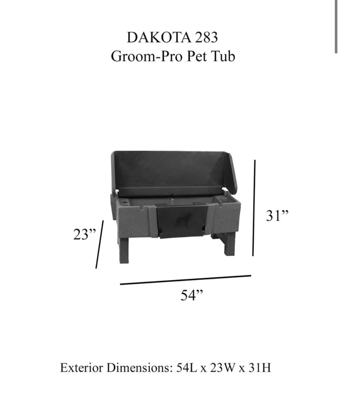 Dakota283 Groom Pet Pro Tub