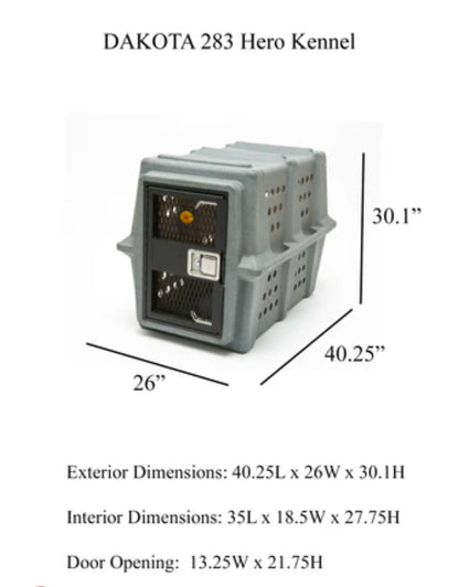 Dakota283 Hero Working Dog Kennel Crate Portable