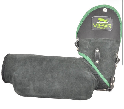 Viper curved leather training and trial bite sleeve for left arm