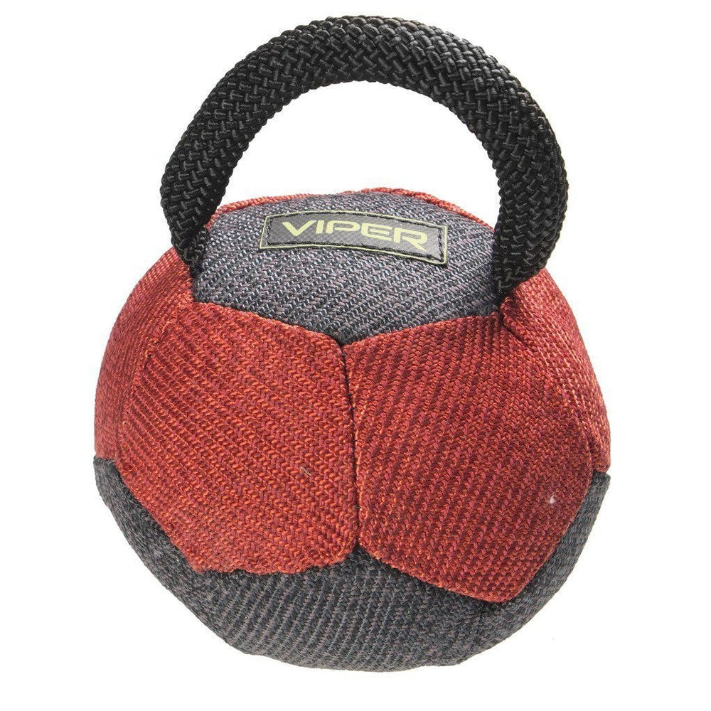 Viper French Linen ball for dogs, durable bite and play toy made from training-grade French linen"