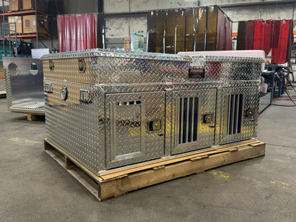 Owens Dog Box 55074 Triple Compartment With Top Storage All Seasons Rear Vents 58"W x 40"D x 26"H - IMG_0707