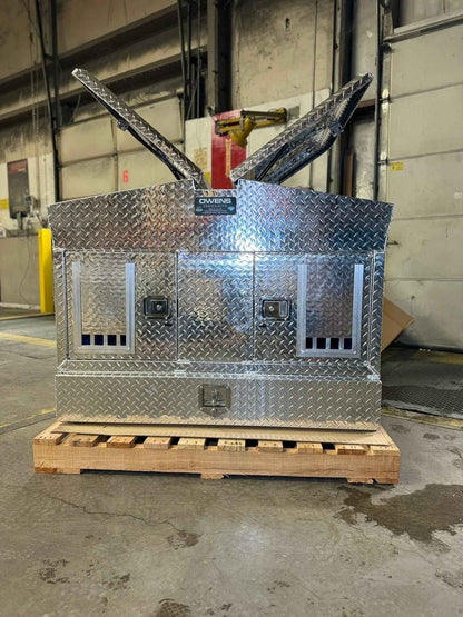 Owens Dog Box 55105 Pro Hunter Double Compartment Top and Bottom Storage UTV Dog Box All Season Vents 48"W x 34"D x 38"H - IMG_2788