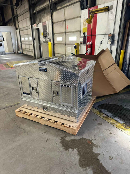Owens Dog Box 55105 Pro Hunter Double Compartment Top and Bottom Storage UTV Dog Box All Season Vents 48"W x 34"D x 38"H - IMG_2816