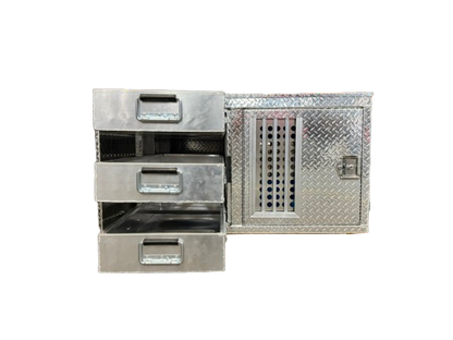 Owens 55127 Professional K9 Series Search & Rescue Dog Crate Single Compartment Side Drawer Storage Diamond Tread Aluminum 47"W x 45"D x 27"H - IMG_5724-removebg-preview