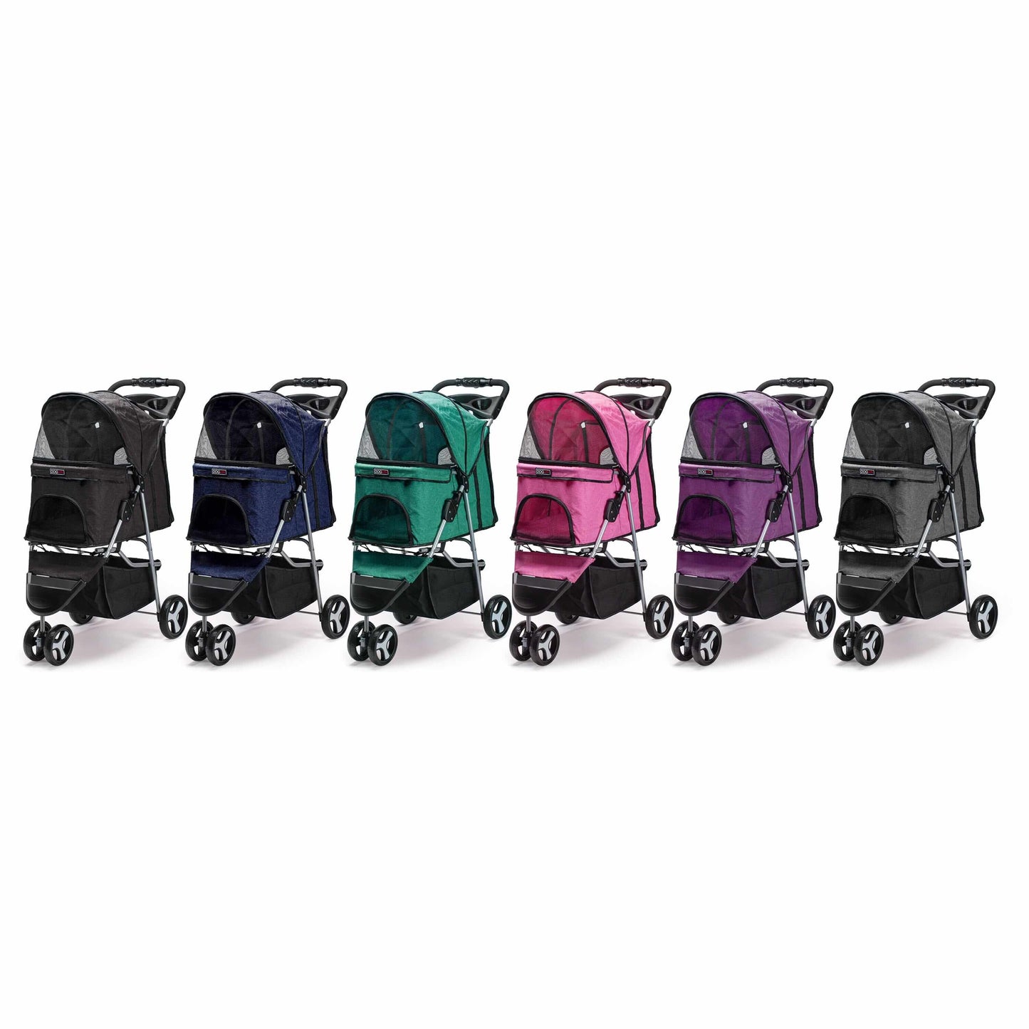 Casual pet stroller with removable cup holder – lightweight, foldable pet carrier for small dogs and cats, perfect for everyday walks and travel