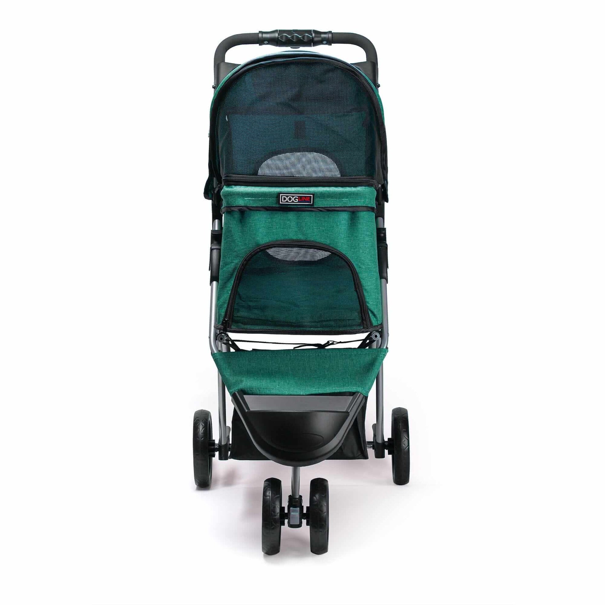 Casual pet stroller with removable cup holder – lightweight, foldable pet carrier for small dogs and cats, perfect for everyday walks and travel