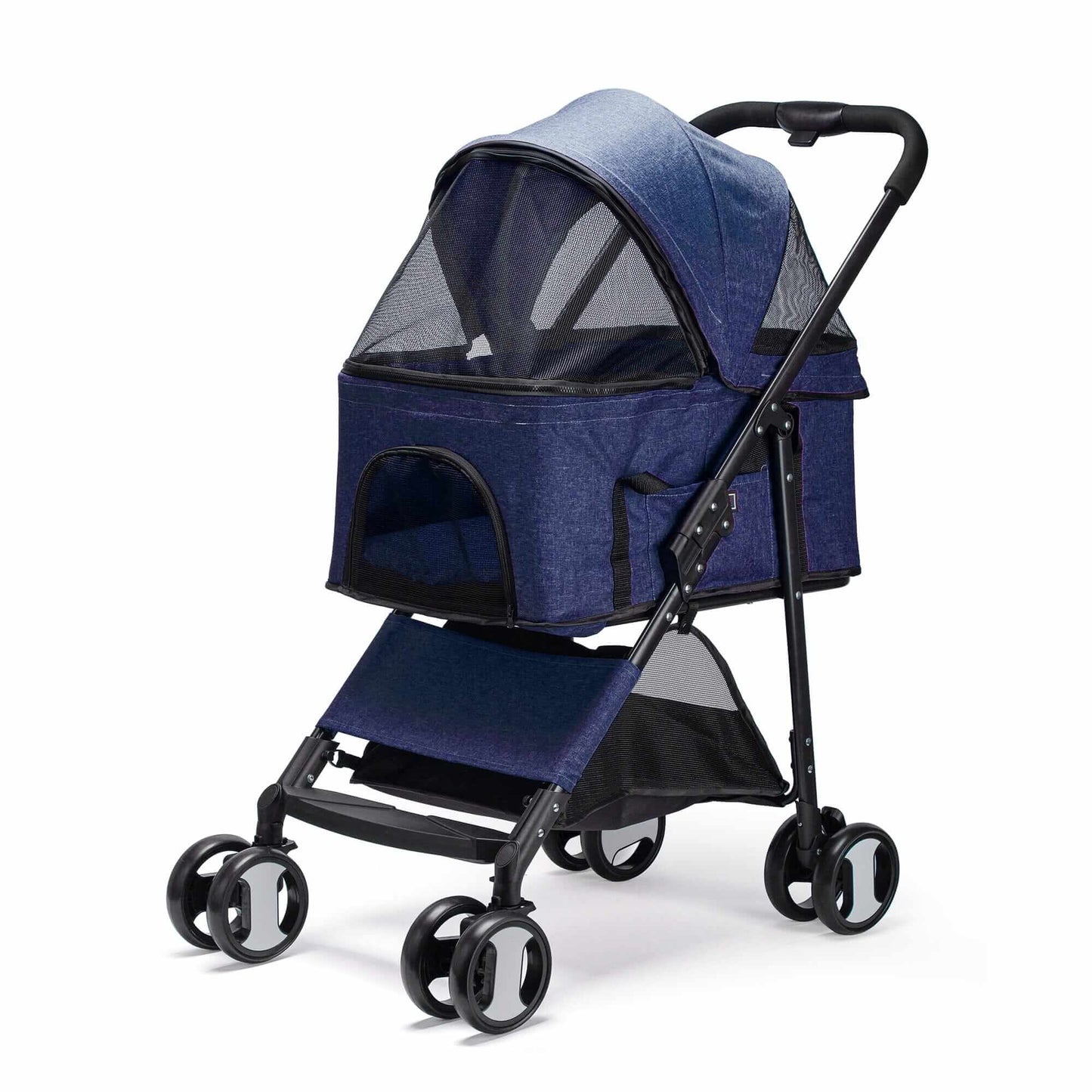 Executive pet stroller with removable cradle – luxury pet transport with comfort, safety, and convenience for small dogs and cats