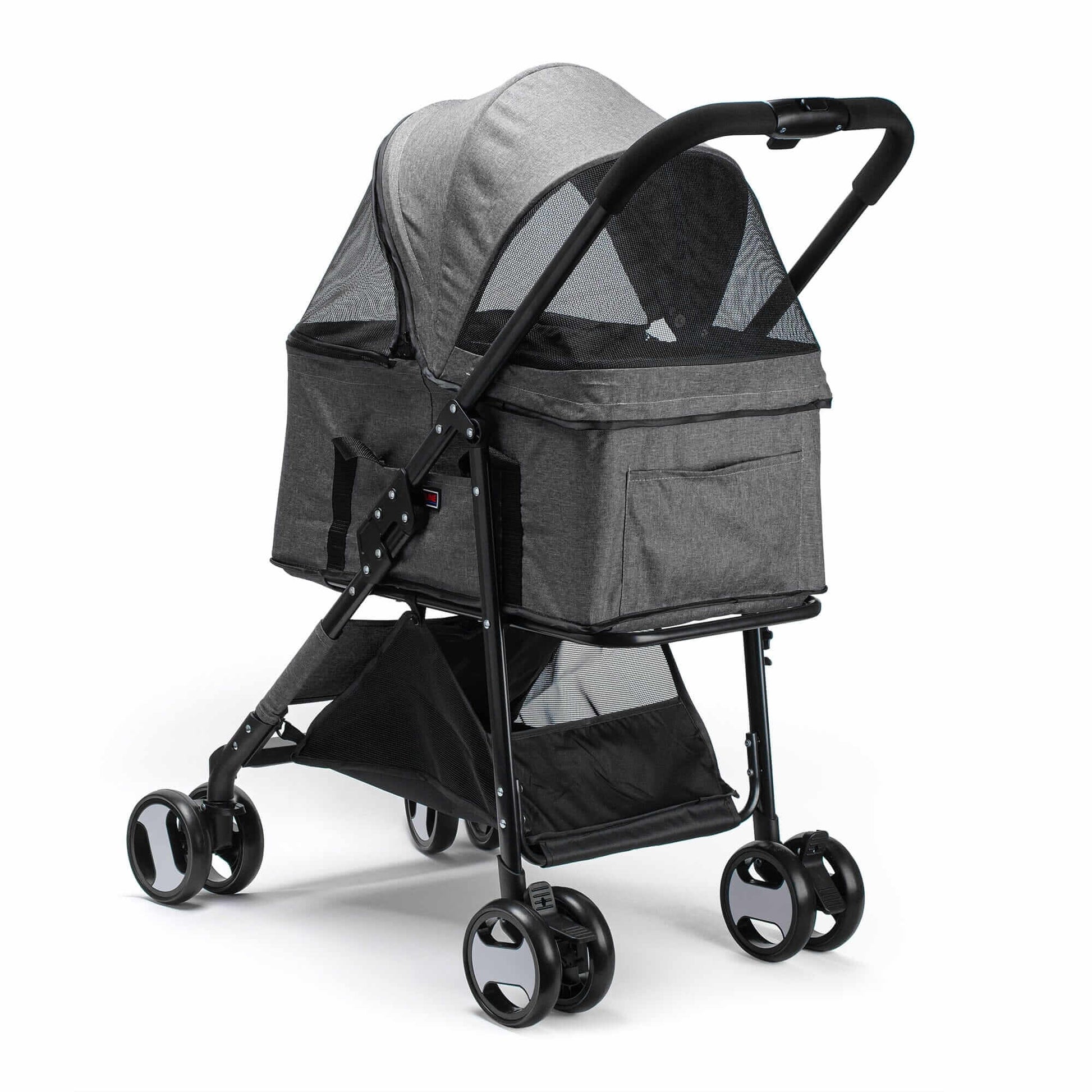Executive pet stroller with removable cradle – luxury pet transport with comfort, safety, and convenience for small dogs and cats