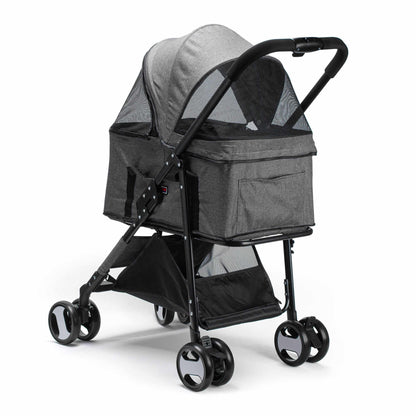 Executive pet stroller with removable cradle – luxury pet transport with comfort, safety, and convenience for small dogs and cats