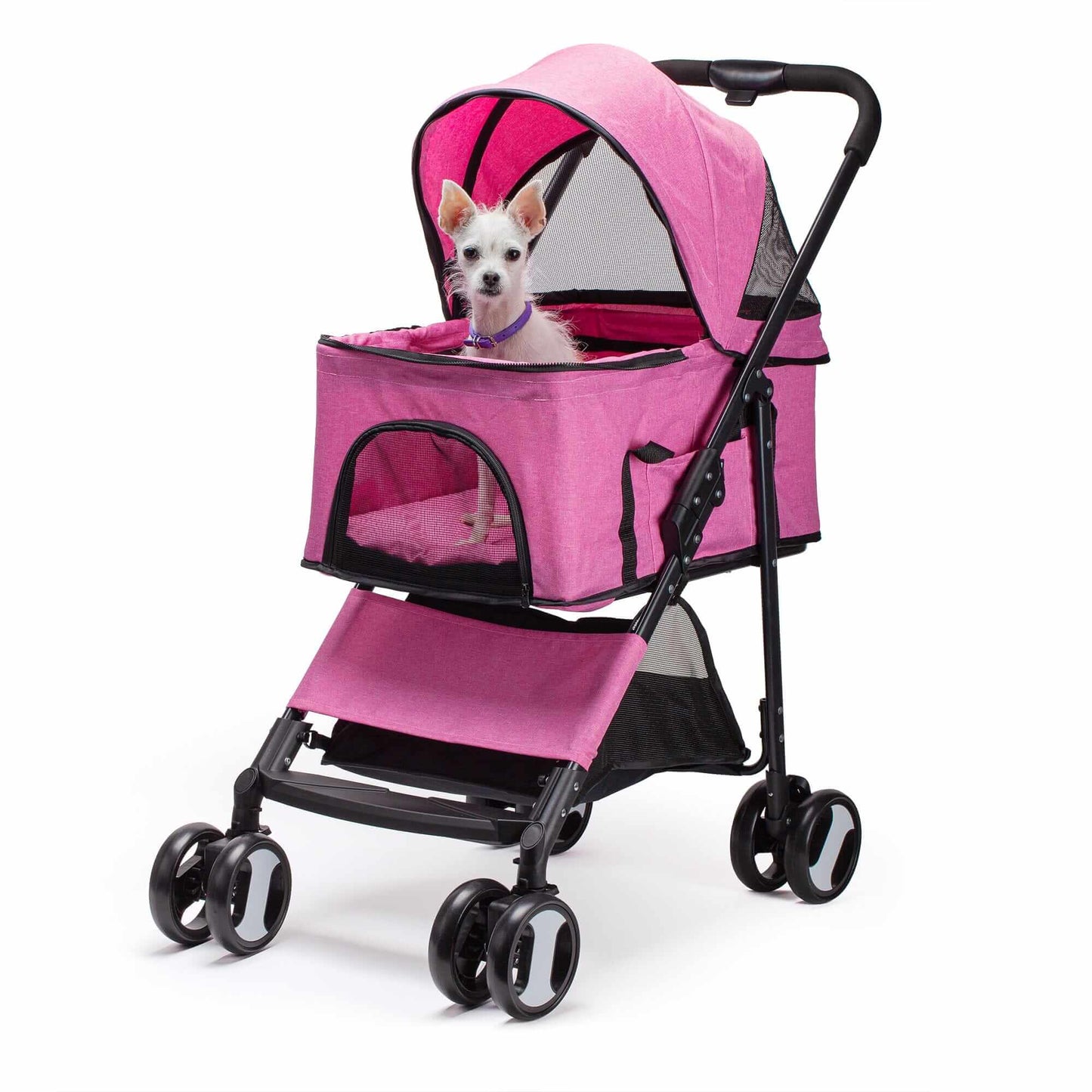 Executive pet stroller with removable cradle – luxury pet transport with comfort, safety, and convenience for small dogs and cats