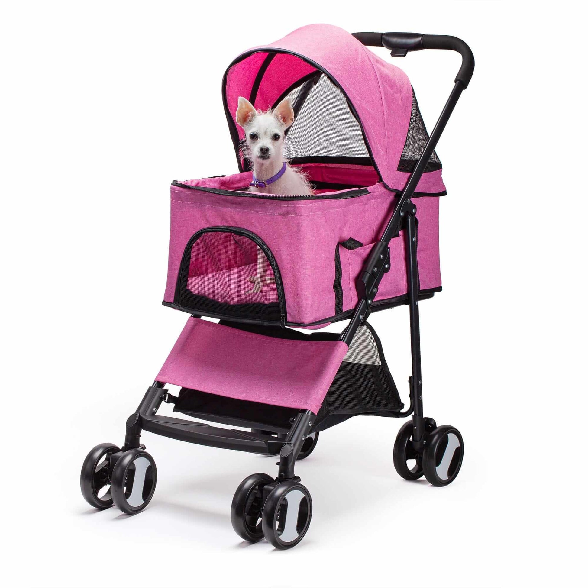 Executive pet stroller with removable cradle – luxury pet transport with comfort, safety, and convenience for small dogs and cats