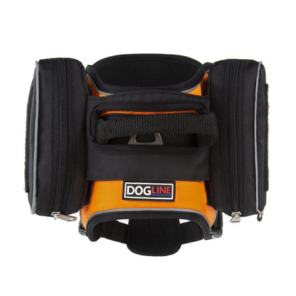 Quest removable utility saddlebags for dogs with built-in waste bag dispenser – durable, lightweight gear for hiking, walking, and travel
