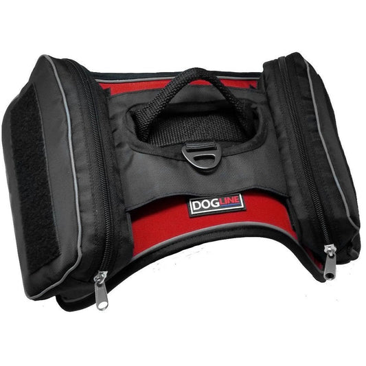 Quest removable utility saddlebags for dogs with built-in waste bag dispenser – durable, lightweight gear for hiking, walking, and travel
