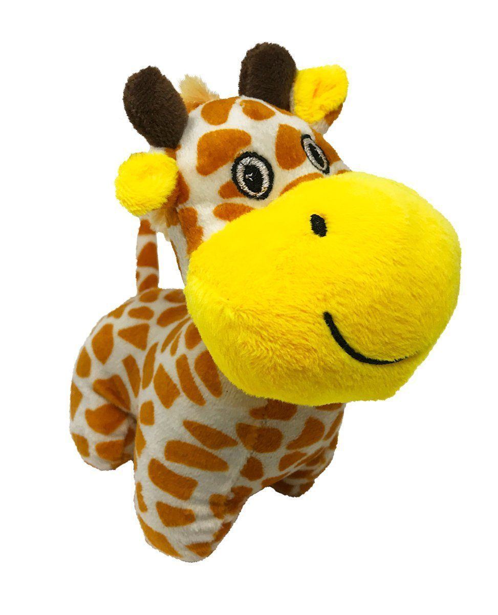 6-inch giraffe  mini dog toy – soft, durable plush toy for small dogs with interactive squeaker