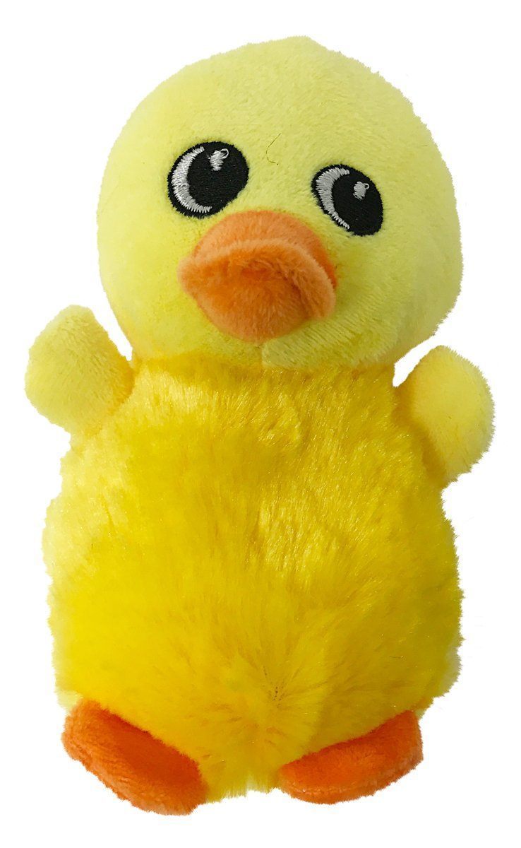 6-inch duck mini dog toy – soft, durable plush toy for small dogs with interactive squeaker