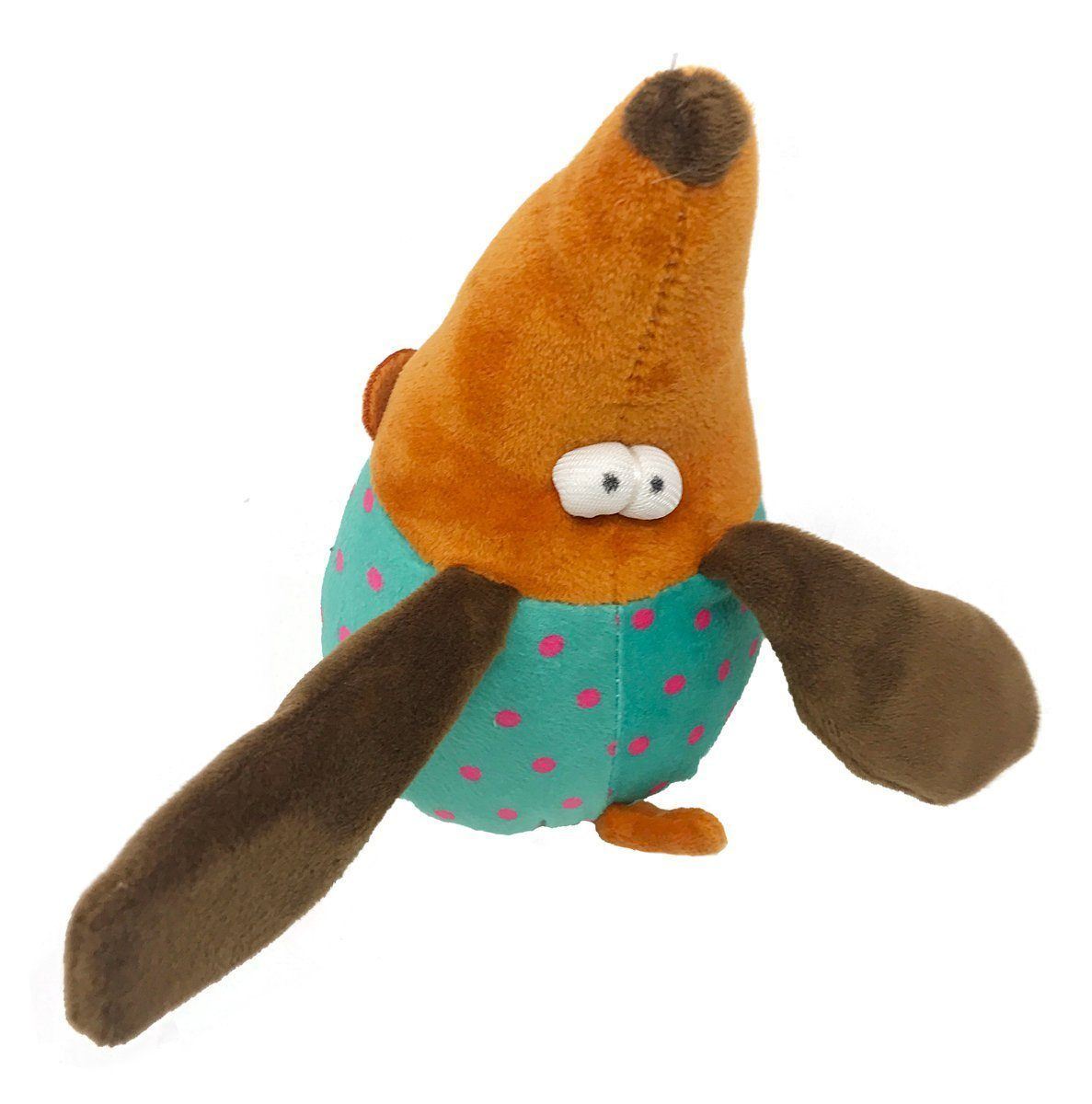 6-inch cow mini dog toy – soft, durable plush toy for small dogs with interactive squeaker