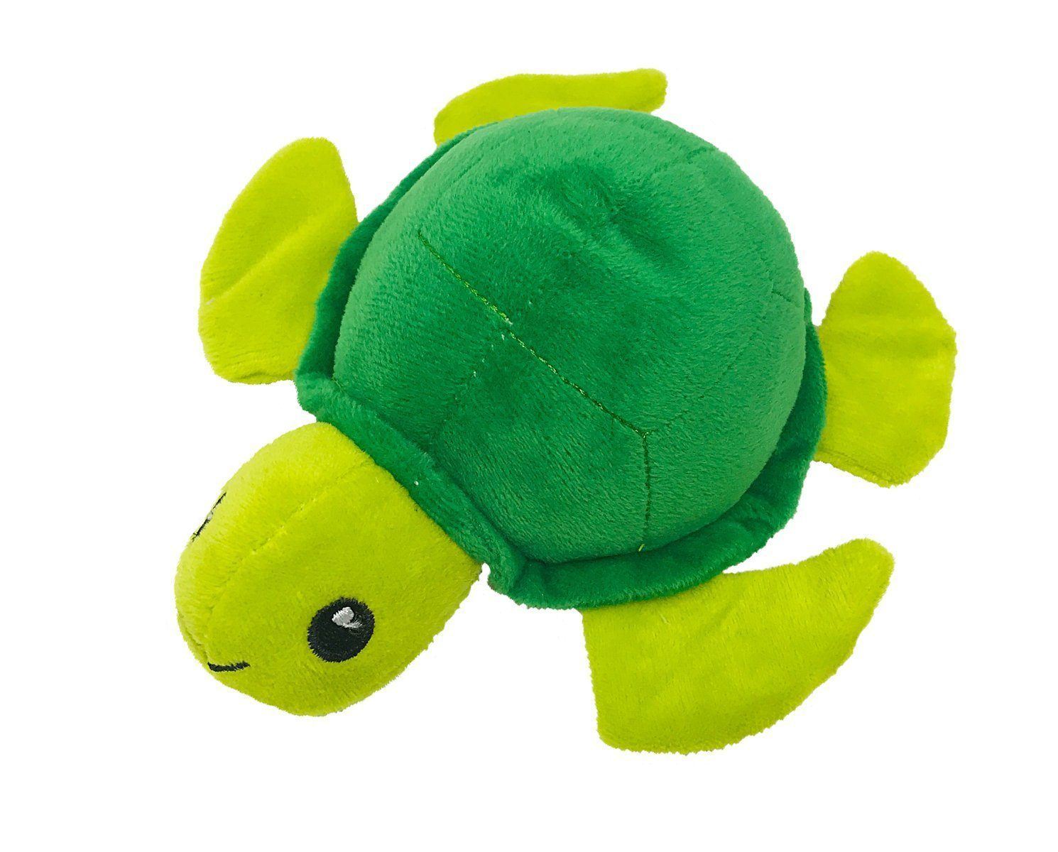 6-inch turtle mini dog toy – soft, durable plush toy for small dogs with interactive squeaker