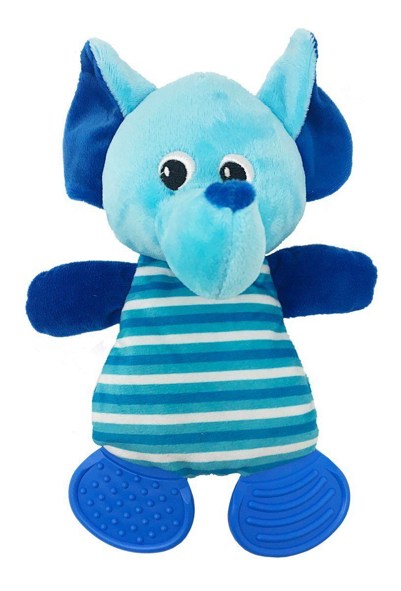 10-inch elephant soft dog toy- plush and chew toys for gentle play and cuddling
