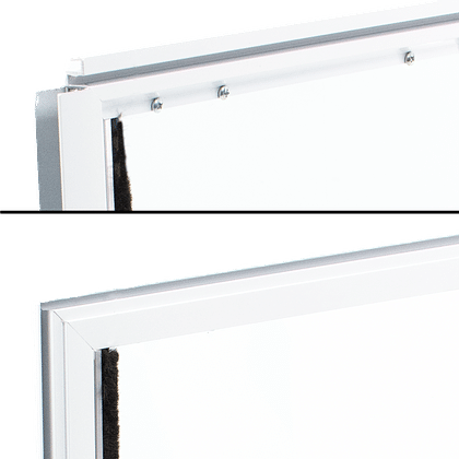 Hale Standard Screen Model reversible corner detail - installs left or right in screen door frames 1/2 inch thick or less