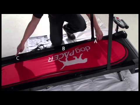 Video showing how to assemble DogPacer LF 3.1 Folding Electric Dog Treadmill for small and large dogs for indoor use.  dog exercise equipment, best dog treadmill canine treadmill