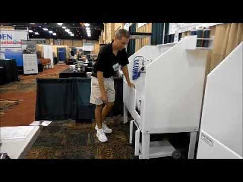 Video of Poly Pet Tubs Professional Grooming Tub with a medium dog getting washed
