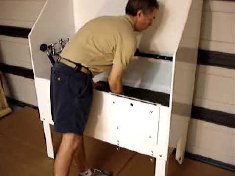 Video of how to use poly pet tubs professional tubs showing drains and faucets can go on either sides and how to hook up hoses 