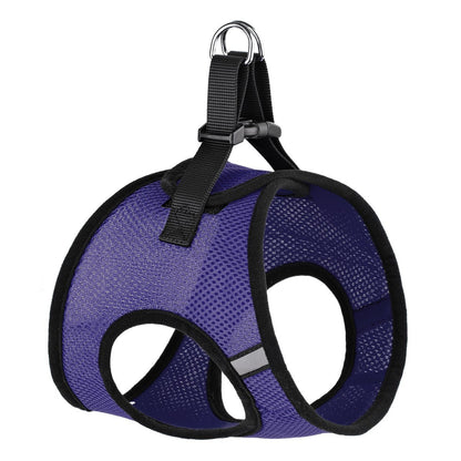 York mesh dog harness with breathable padding and adjustable fit for small to medium breeds"