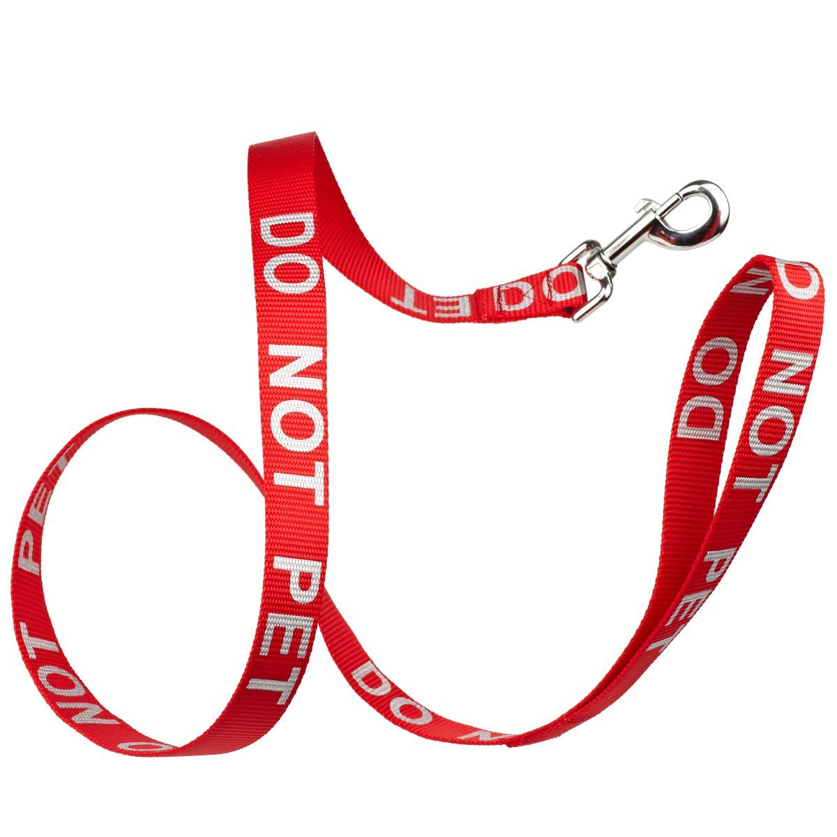 Reflective nylon dog leash with high-visibility stitching and durable hardware for safe nighttime walks"