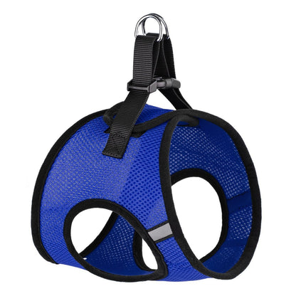 York mesh dog harness with breathable padding and adjustable fit for small to medium breeds"