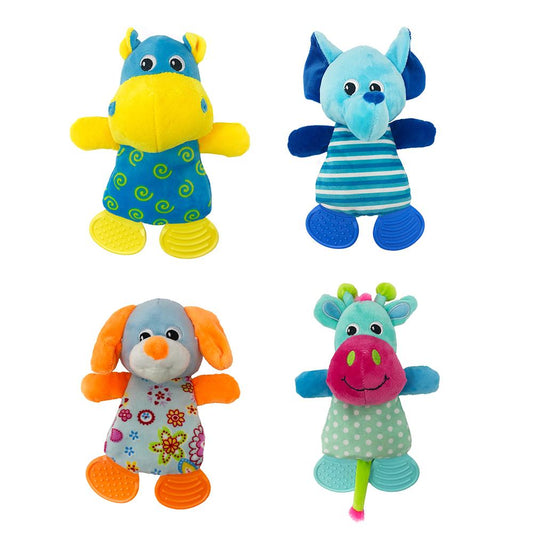 10-inch soft dog toy collection – assorted plush and chew toys for gentle play and cuddling
