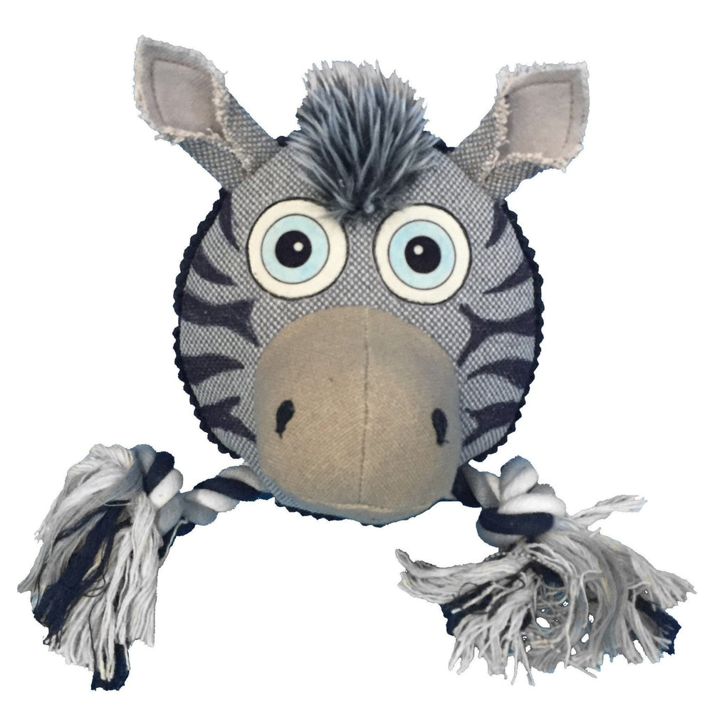 Safari animal-themed dog toys set with durable ball and rope, perfect for interactive play and chewing