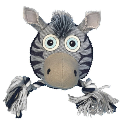 Safari animal-themed dog toys set with durable ball and rope, perfect for interactive play and chewing