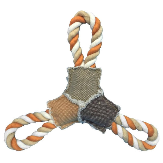 10-inch active rope frisbee for dogs – durable, interactive fetch toy for outdoor play and exercise