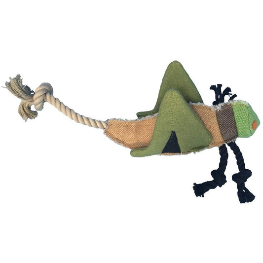 14-inch nature mantis animal squeaky dog toy – soft, durable plush toy with built-in squeaker for interactive play