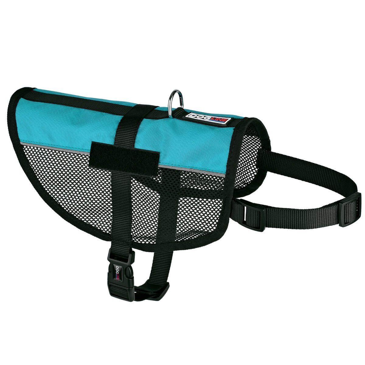 A display of Soft, ventilated dog vest harness made with breathable mesh fabric